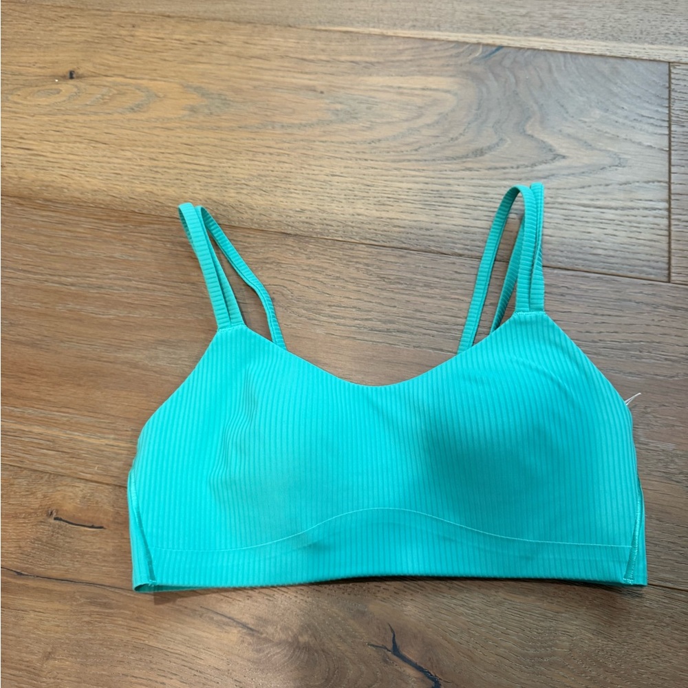 lululemon athletica Aqua Ribbed Bralette